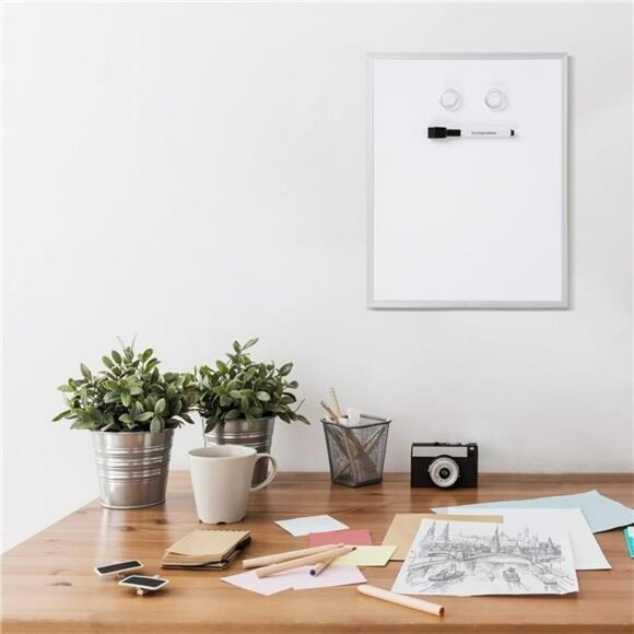 Magnetic Dry Erase Whiteboard 11x14 Wall Mount Message Board With Marker - Picture 6 of 8